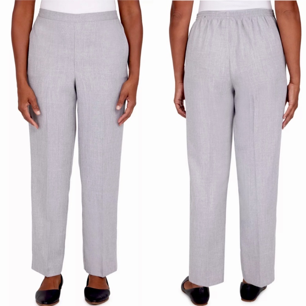Alfred Dunner Soft Spoken, Proportioned Short Pants,‎ Women’s, Gray, Size 10
